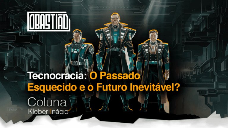 Engenheiros e cientistas debatem um mapa de dados, simbolizando o Movimento Tecnocrático dos anos 1930, que propunha substituir políticos por especialistas em busca de uma sociedade racional e eficiente.
