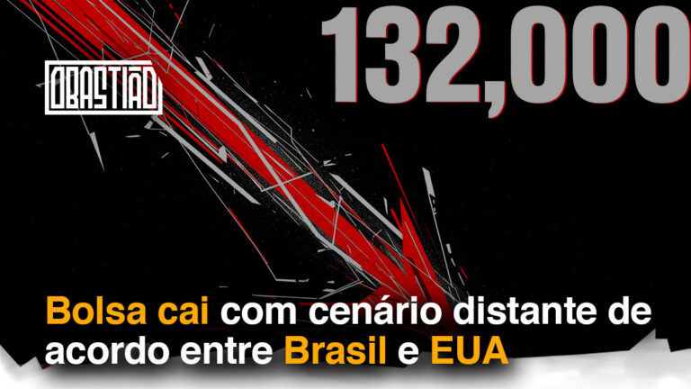 Bolsa cai - Ibovespa em queda após tensão entre Brasil e Estados Unidos sobre tarifas comerciais