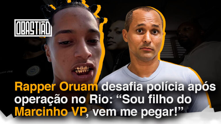 Rapper Oruam grava vídeos de abordagem da Polícia Civil do Rio de Janeiro e foge após operação em sua casa.