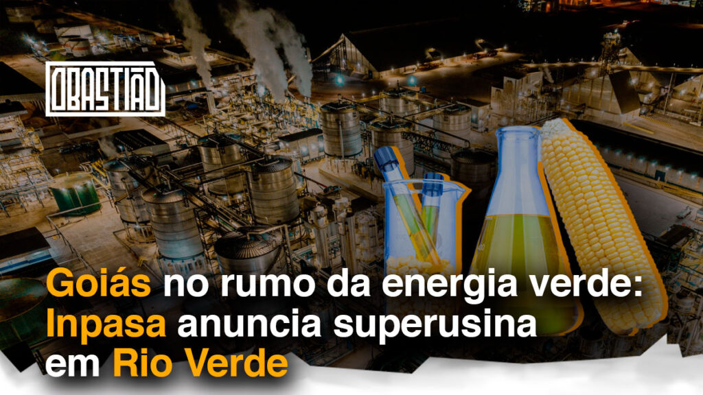 Superusina em Rio Verde com silos e equipamentos para produção de etanol de milho