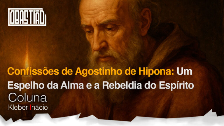 Pintura clássica retratando Agostinho de Hipona em meditação, simbolizando a jornada espiritual descrita em 'Confissões' - obra fundadora da autobiografia filosófica